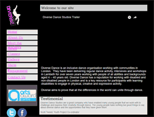 Tablet Screenshot of diversedancestudios.co.uk